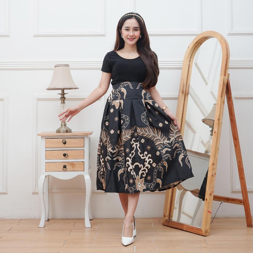 TERBARU ROK BATIK PANJANG 7/8 PREMIUM WANITA DEWASA ROK KLOK PAYUNG HALUS TERLARIS