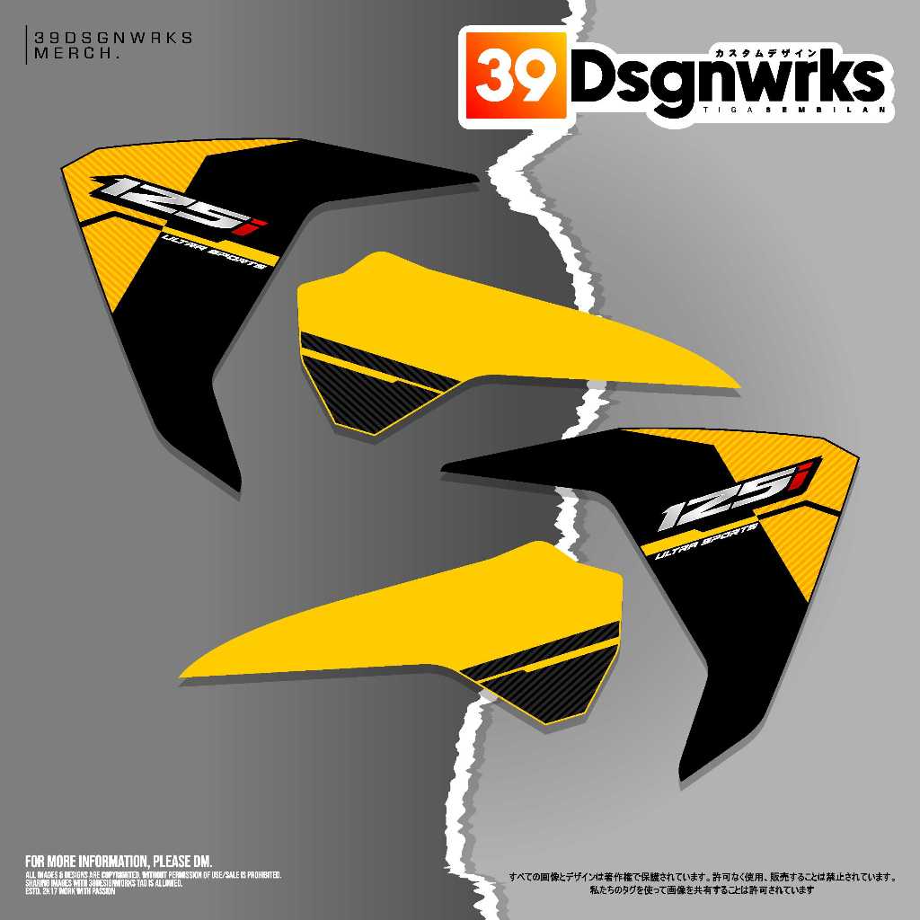 STIKER STRIPING MOTOR CUSTOM Vario 125/150 OLD Motif custom Bisa robah warna/nama dll