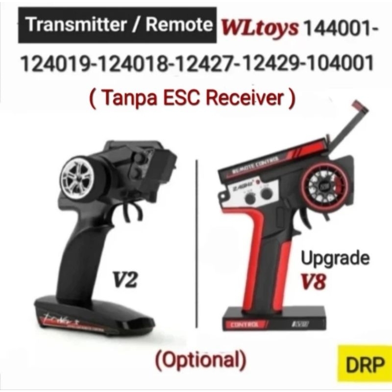 DRP Radio Transmitter Remot Wltoys 144001 124018 124019 104001 Original Part