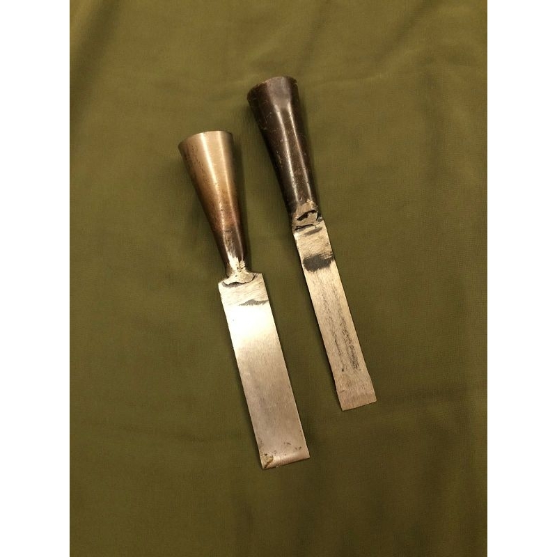 tatah kayu - paket pahat kayu 2cm dan 2,5cm - pahat kayu baja asli - tatah kayu bonsai