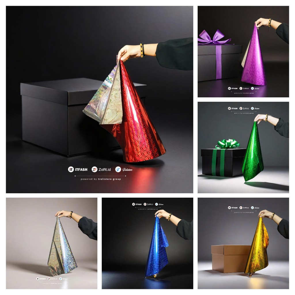 

ZAFIT.ID Z925 PLASTIK KADO 50X70CM HOLOGRAM BLINK WARNA WARNI PEMBUNGKUS PLASTIK KERTAS KADO SOUVENIR HADIAH ULTAH ZAFIT.ID KEDUNGWUNI PEKALONGAN JAWA TENGAH