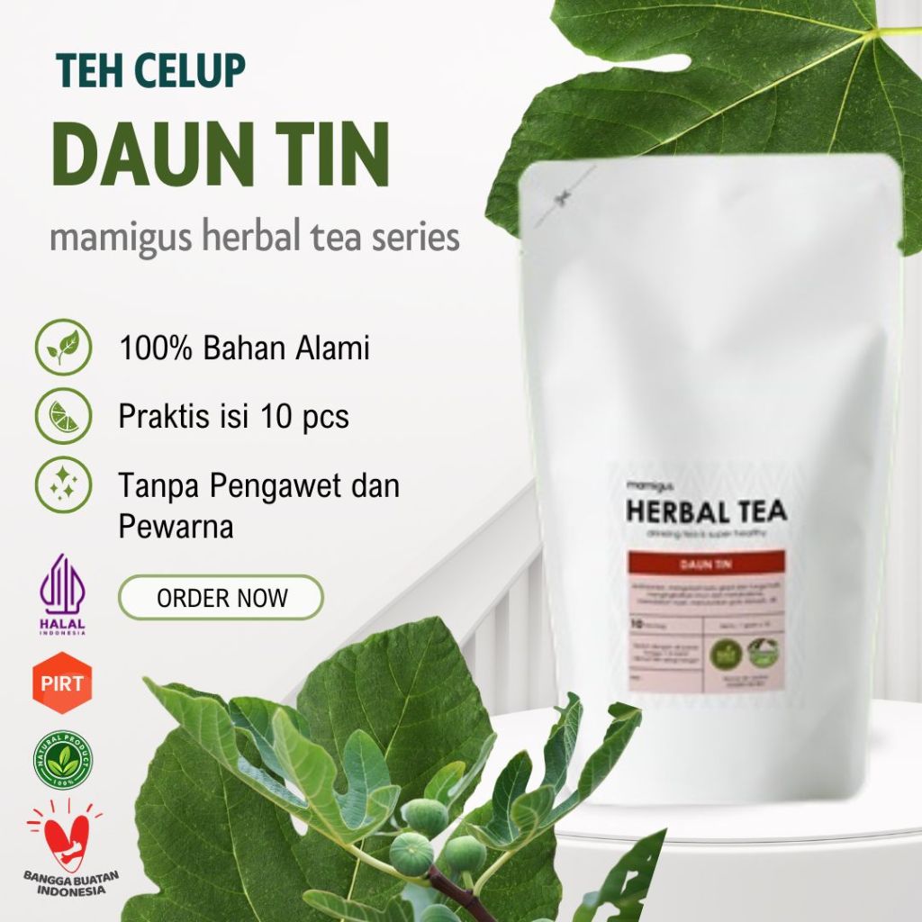 

TEH CELUP DAUN TIN / Teh Daun Tin / Teh Herbal Alami