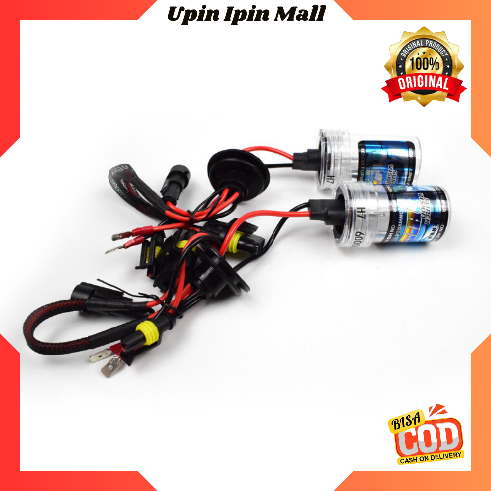 Lampu HID Mobil Headlight 6000K Soket H1 / H4 / H7 / H11 / 9006 Bohlam HID High Beam 35 Watt