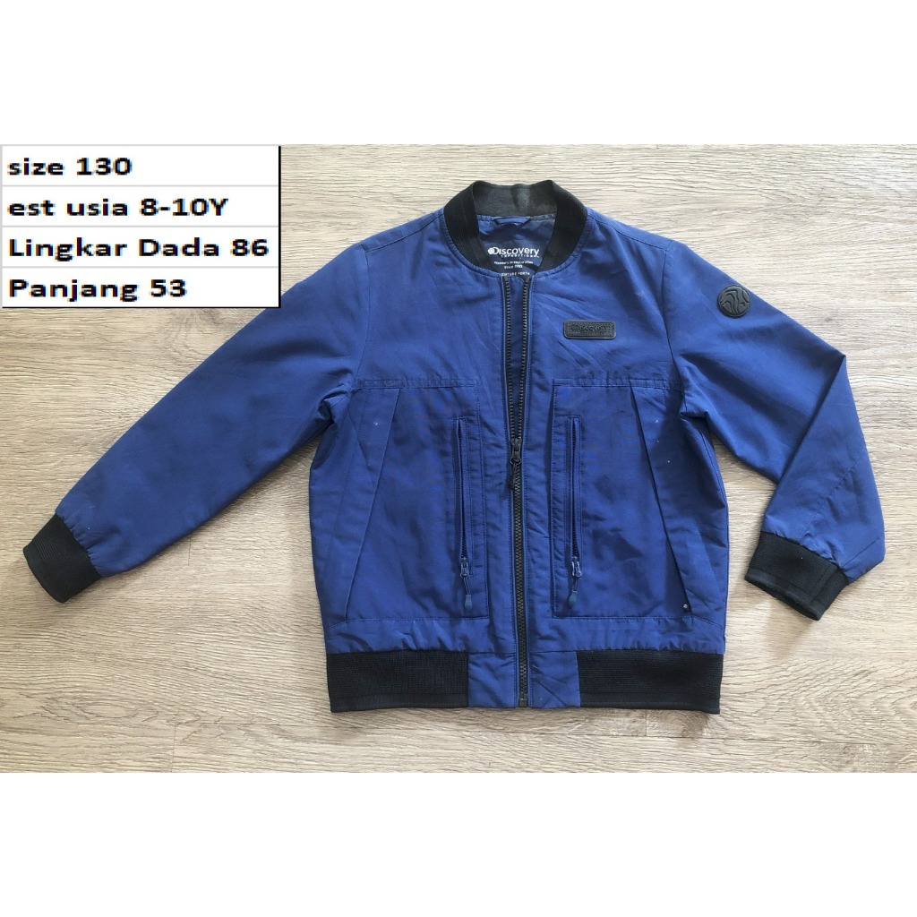 Jaket DISCOVERY - Jaket Varsity Bomber Outdoor  Waterproof Second Preloved Anak Remaja