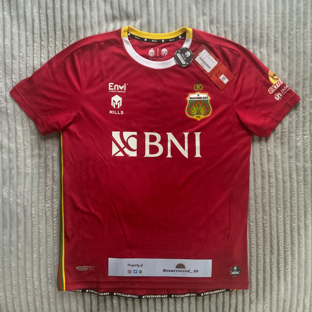 Jersey Bola Original Mills Bhayangkara FC Away 2021/2022 Player Issue Authentic 1062BFC BNWT