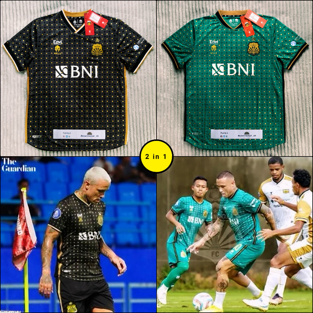 [PROMO BUNDLING] [HARGA PER PCS] Jersey Bola Original Mills Bhayangkara FC Away Third 3rd 2023/2024 