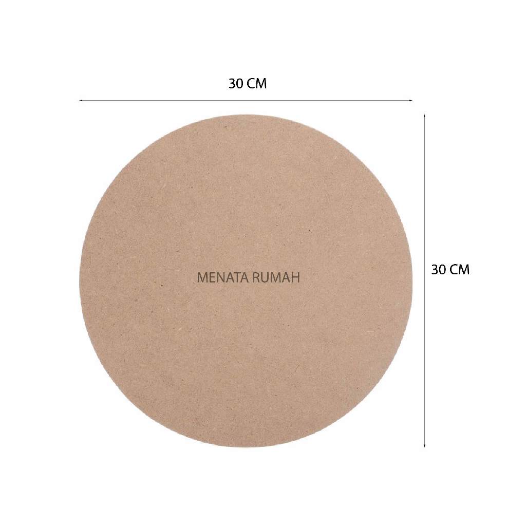 

Lingkaran 30 cm - MDF 6 mm - MDF Board Papan MDF Kayu