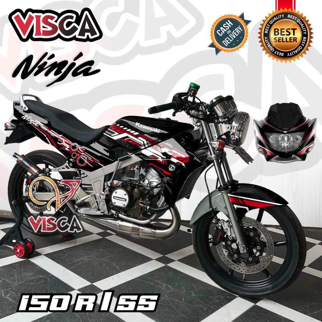Decal Ninja R 150 SS Old Full Body Stiker Ninja 150 R Full Body Striping Ninja SS Old HITECH