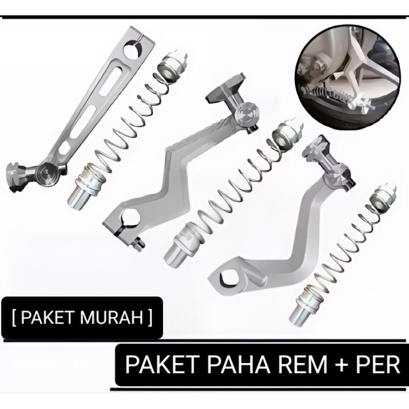 [ Paket Murah ] Paha Rem Plus Per Chrome Plus Seling Rem Paha Rem / Tuas Rem Belakang Full Cnc Origi