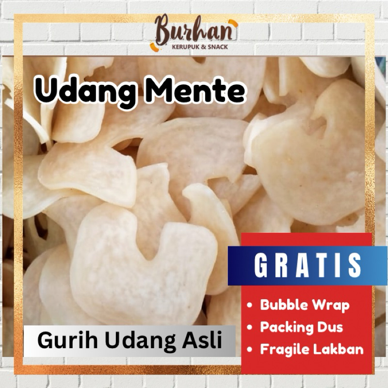 

Udang Mente Cap Bintang 250gr | Gurih Udang Asli | Burhan Kerupuk dan Snack Grosir Jember