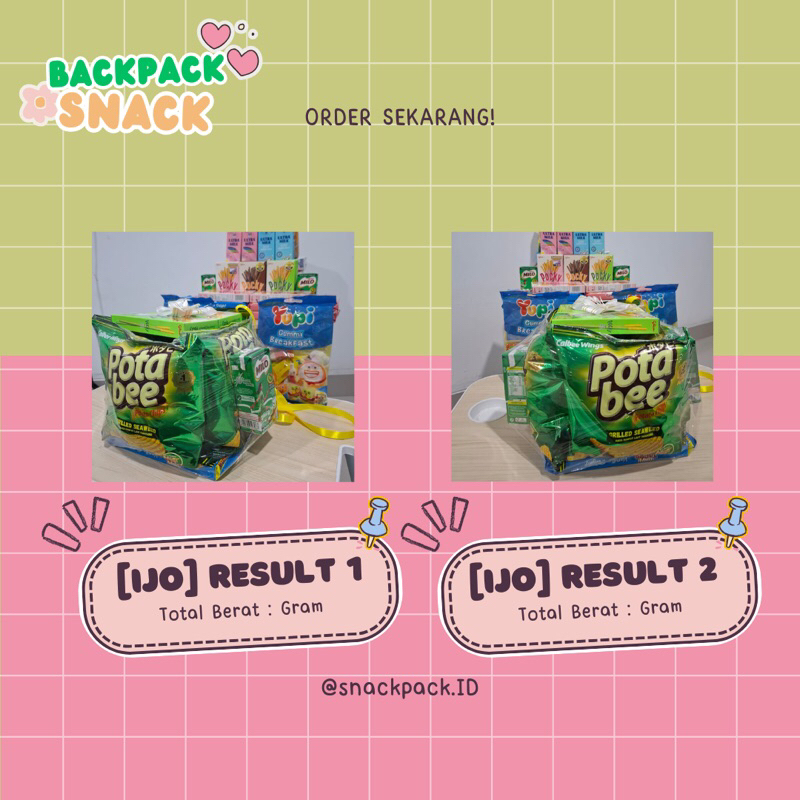 

[GIFT] BACKPACK SNACK BIG | Free Kartu & Lembar Ucapan