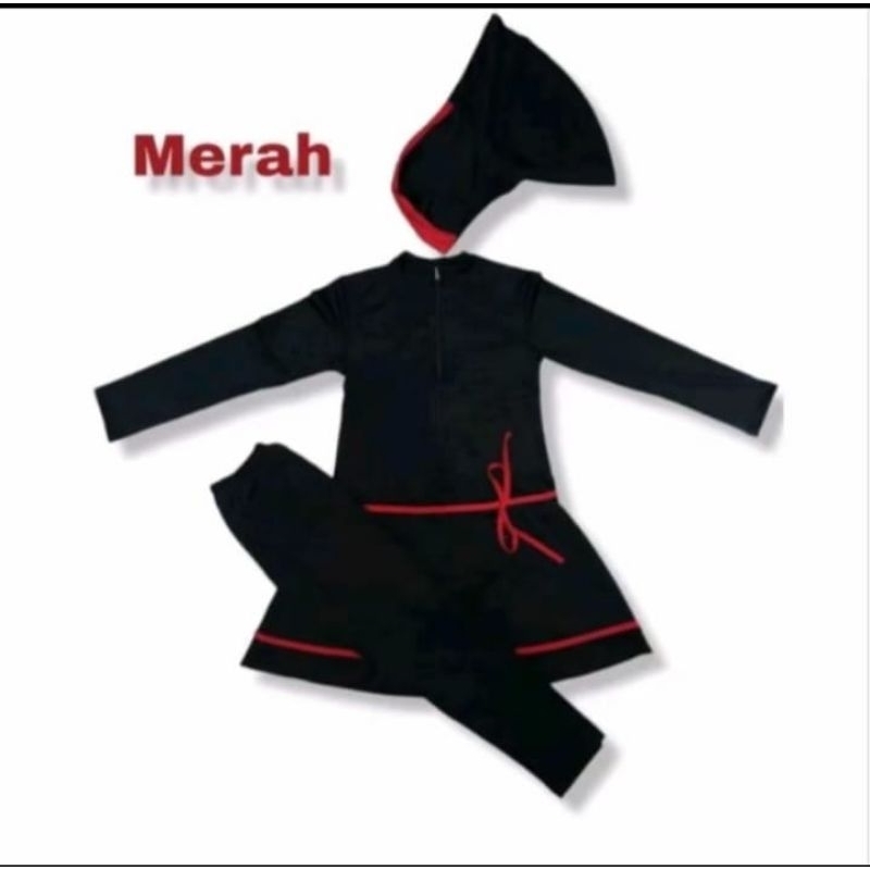 BAJU RENANG MUSLIM ANAK PEREMPUAN USIA 8-12tahun