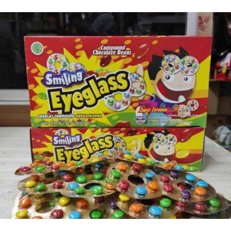 

SMILING EYEGLASS PERMEN KACAMATA 1 BOX ISI 40 PCS