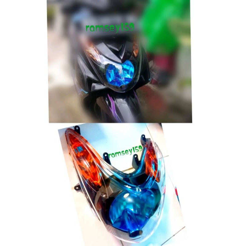 reflektor Mio soul karbu reflektor lampu depan Mio soul karbu