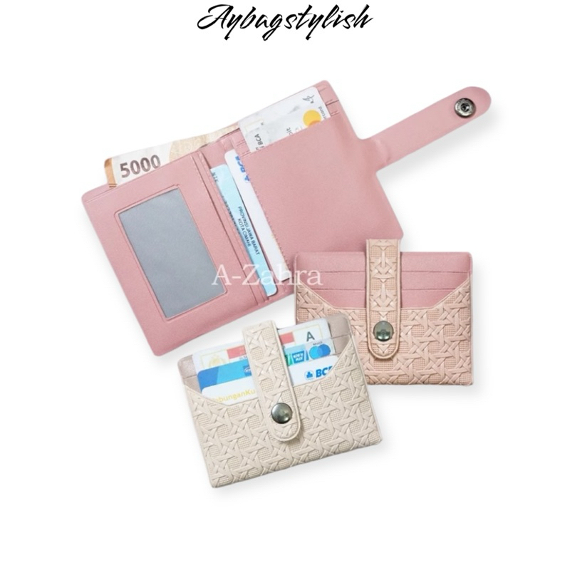 DOMPET GENEI ANYAMAN / DOMPET WANITA MINI  / DOMPET MINI KANCING / DOMPET LIPAT WANITA