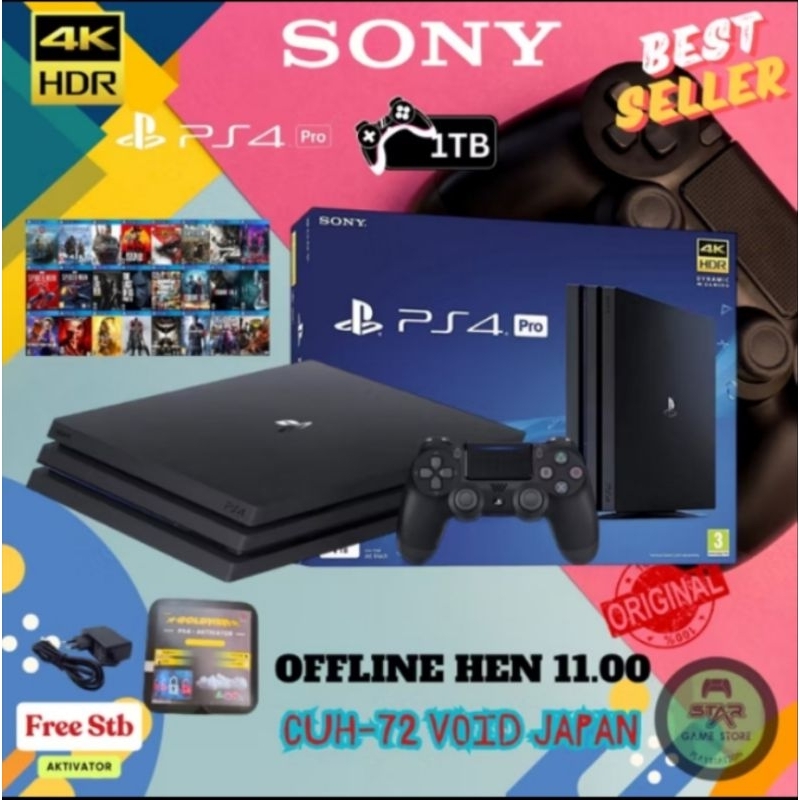 PS4 PRO SERI 72xxx HEN 11.00 FULL GAME