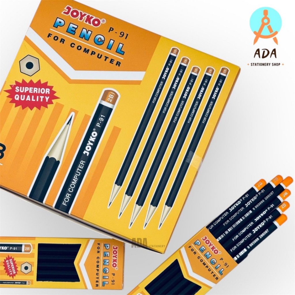 

(12 pcs) PENSIL 2B JOYKO P-91/ PENCIL 2B/COMPUTER SCANNING