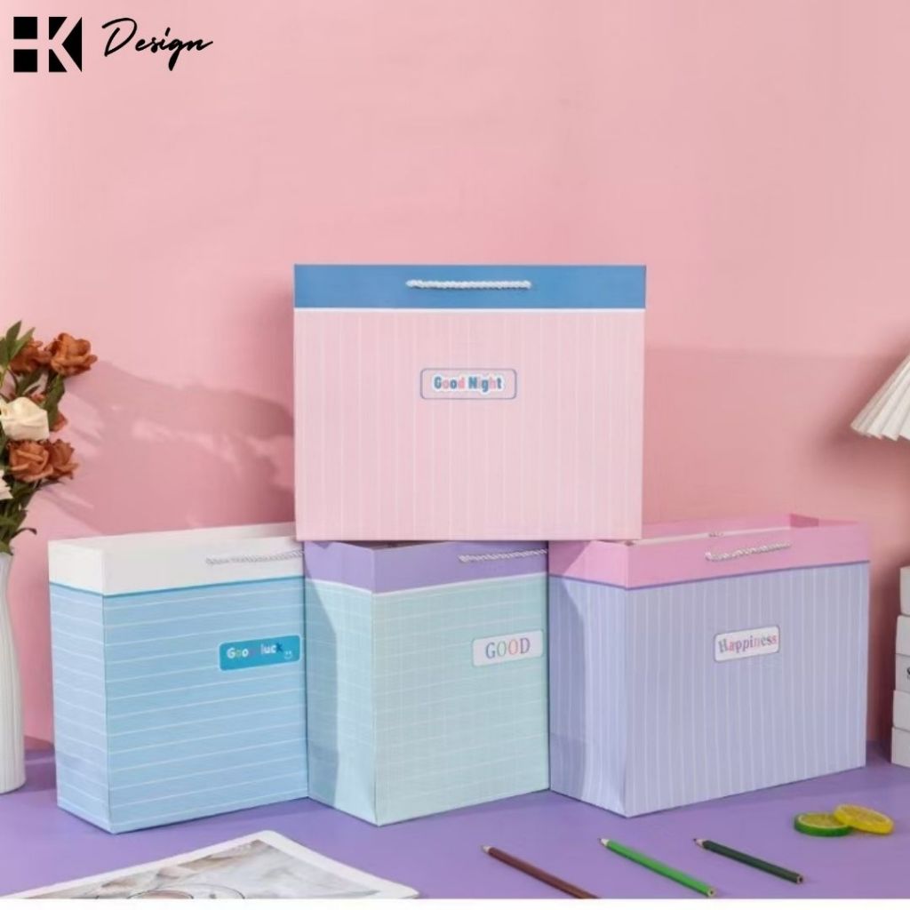 

[ 11954 JUMBOS ] Paperbag kertas tutup pita motif Ukuran 55X37X20 Tas Kado motif Paperbag Motif Goodie Bag