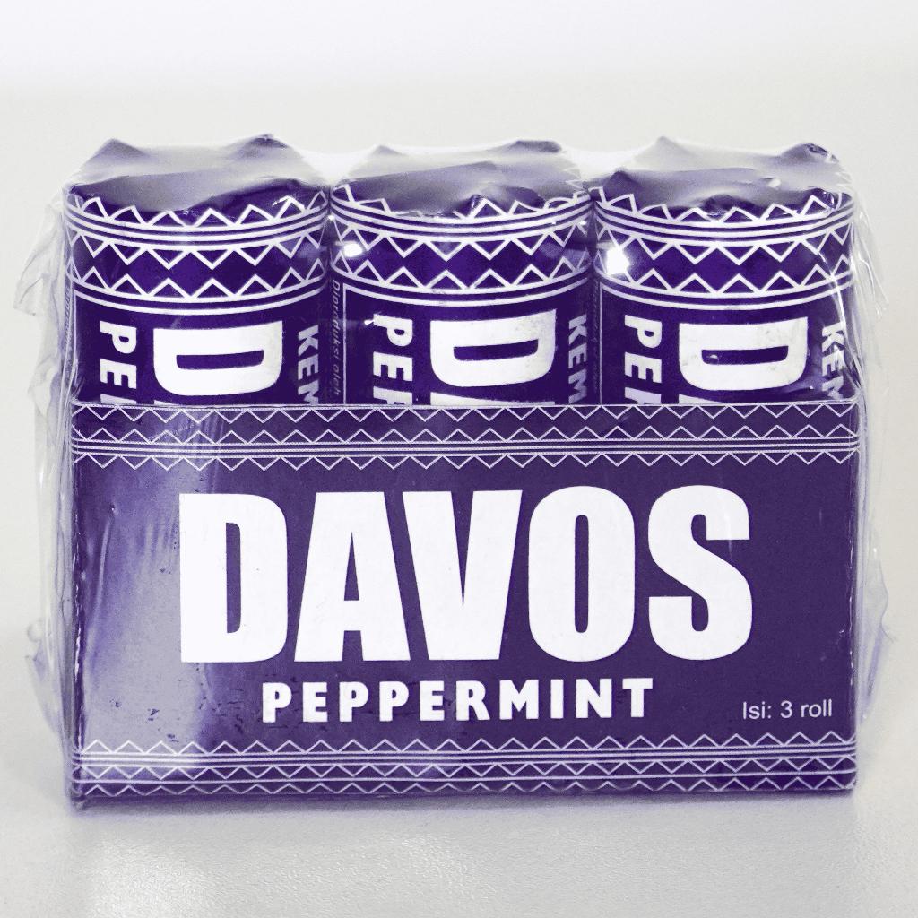 

Permen Davos Roll Peppermint - Pack (isi 3 pcs)