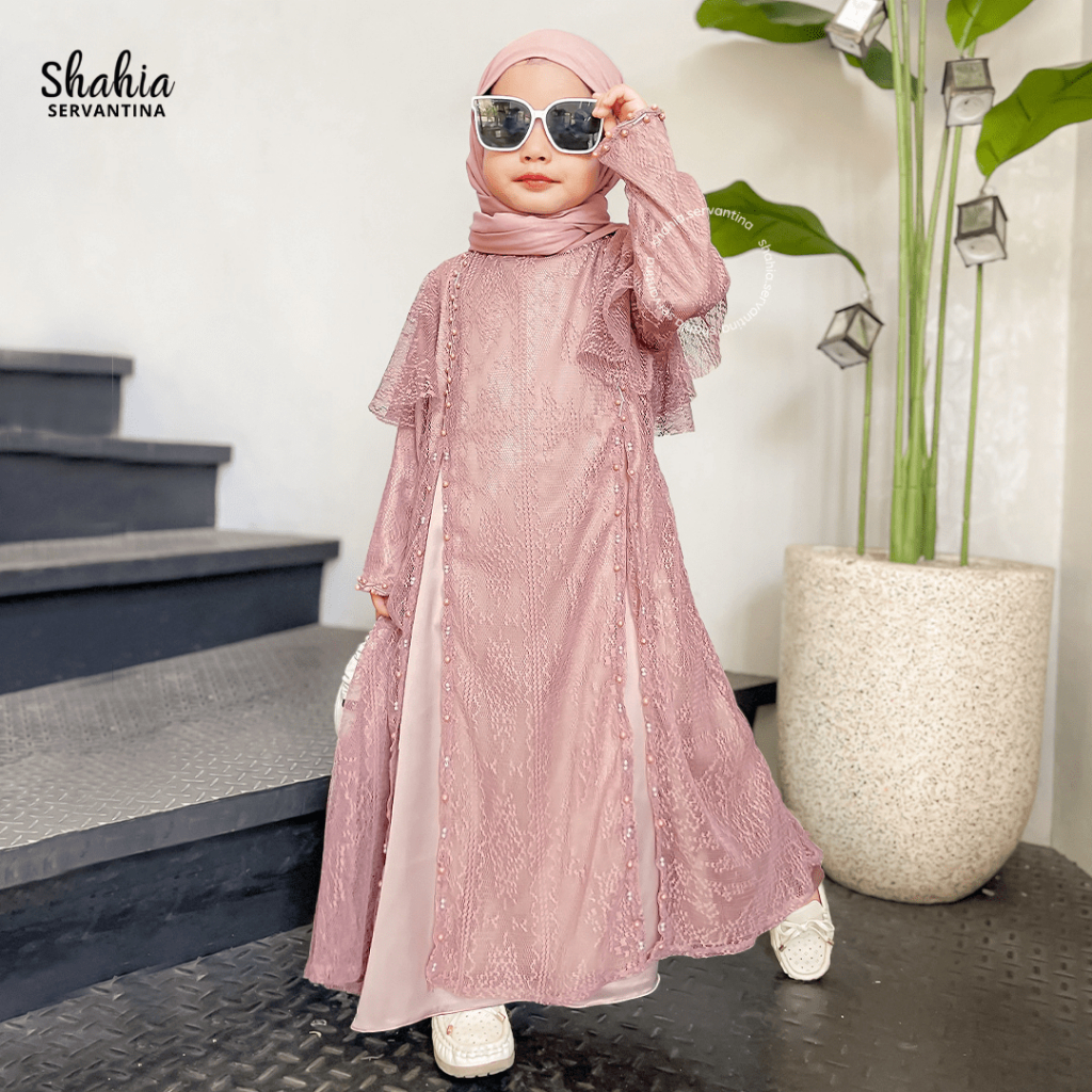 Shahia Servantina - Jeha Dress Tille Anak Perempuan Couple Mom & kids