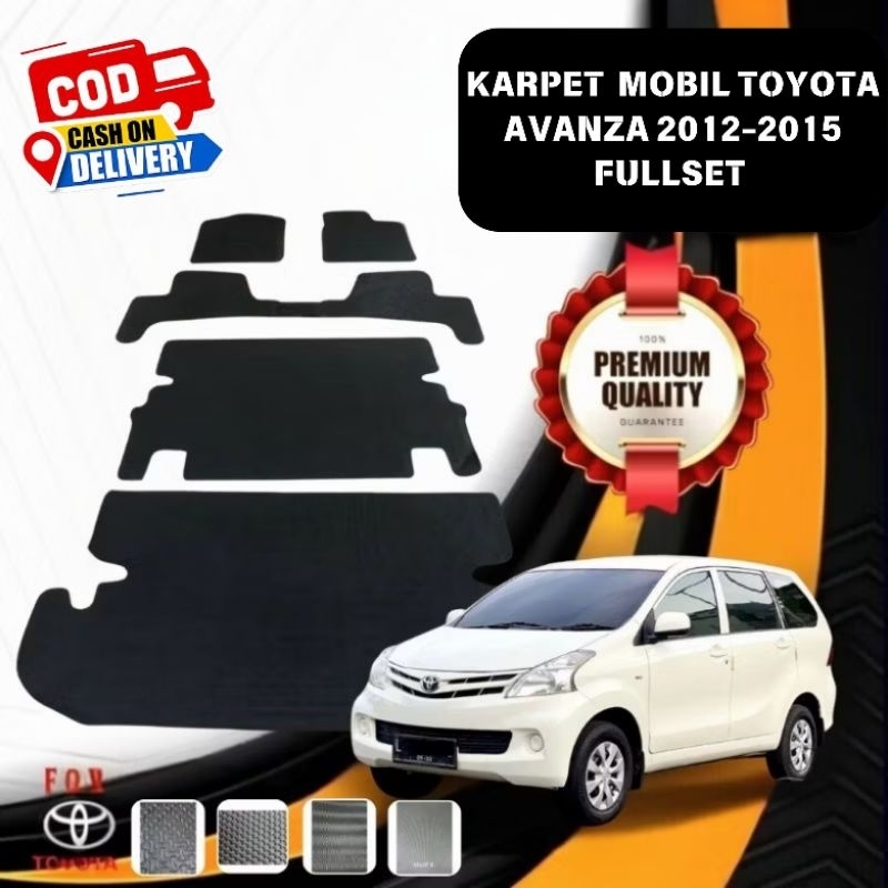 Karpet Mobil Toyota Avanza 2012-2015 - Karpet Lantai Mobil Toyota Avanza 2012 -2015 - Alas Kabin Mob