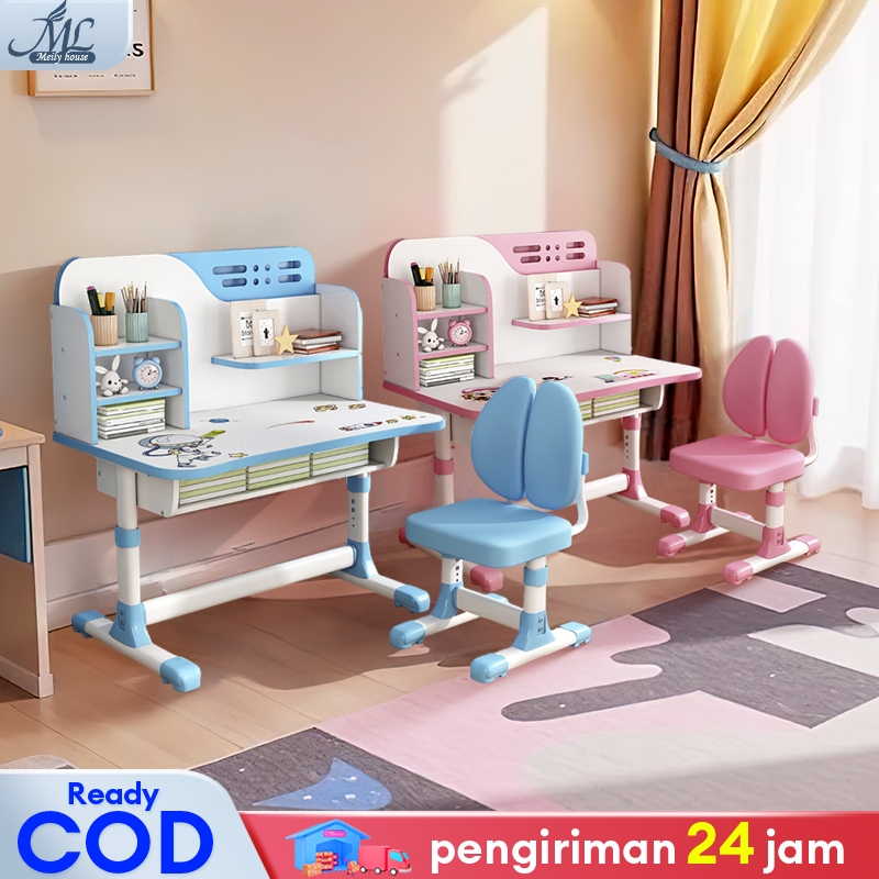 Meja Belajar Anak Meja Belajar Anak Set Kursi Meja Belajar Anak Perempuan Meja Anak Aesthetic