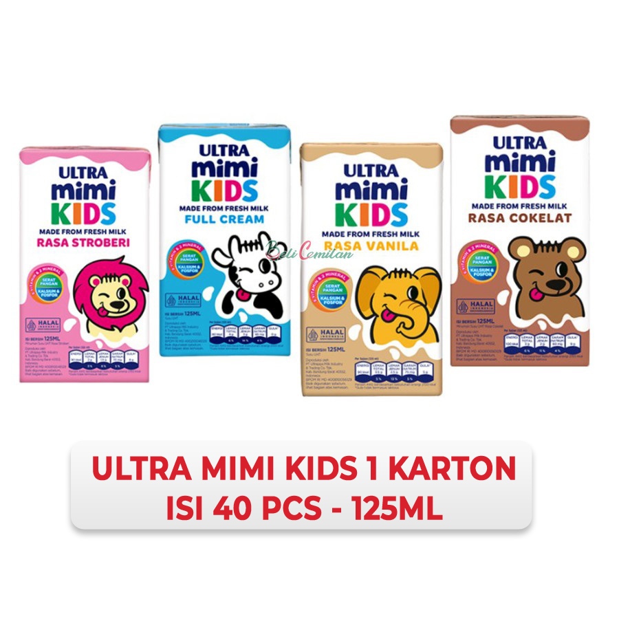 

ULTRA MIMI MILK KIDS 1 KARTON ISI 40 PCS - 125 ML