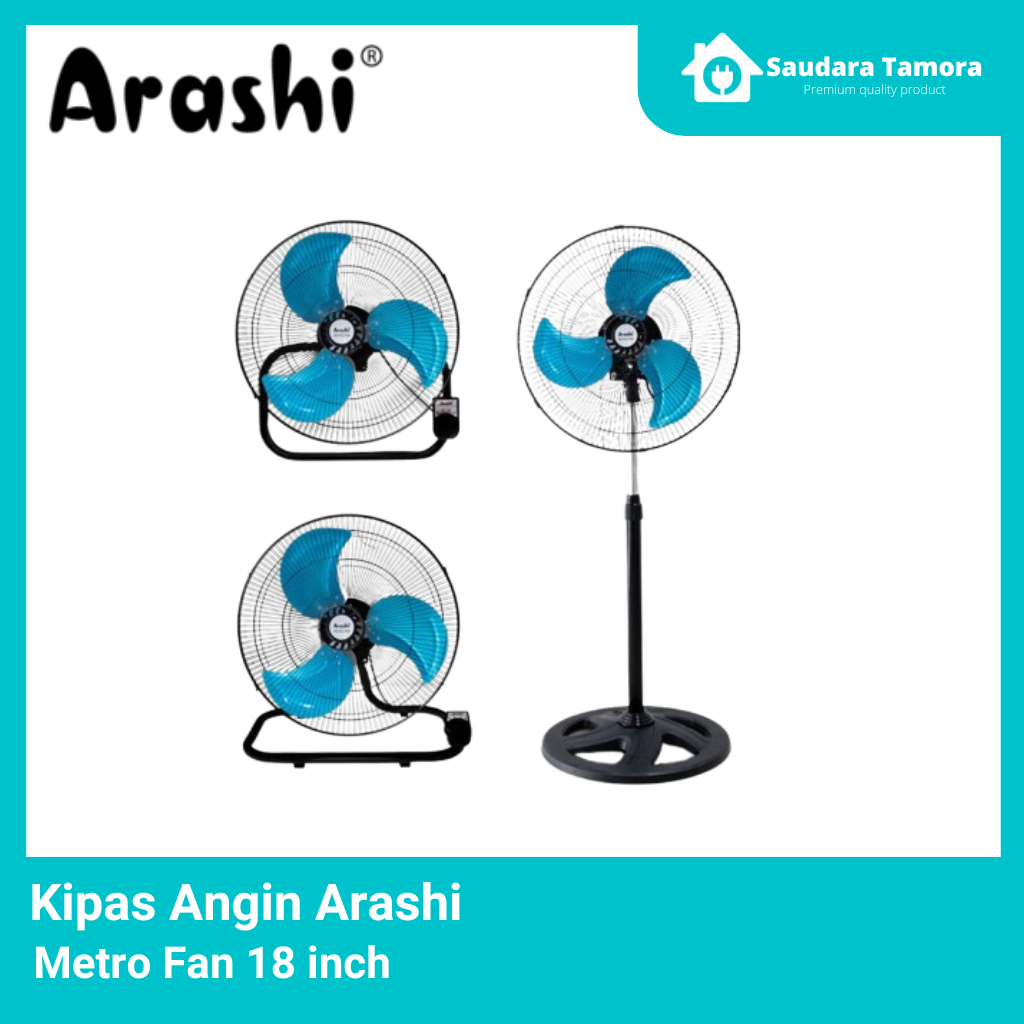 Kipas Angin Arashi 3 in 1 - Metrofan 18 inch