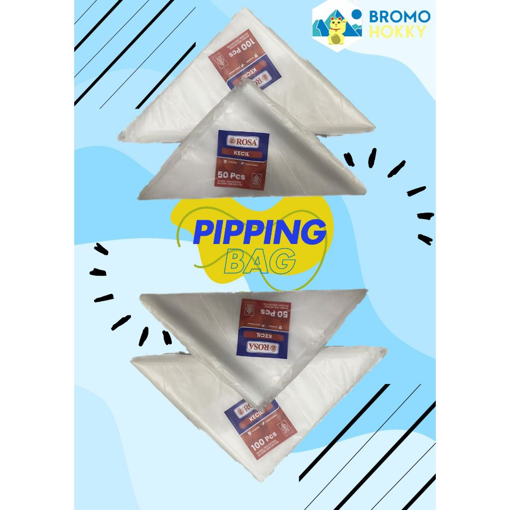 PLASTIK SEGITIGA PIPPING BAG UNTUK  HIASAN KUE