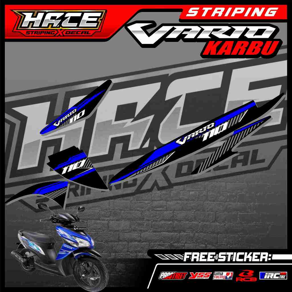 793 STRIPING STICKER VARIO 110 KARBU - STRIPING STICKER VARIO 110 KARBU RACING SIMPLE