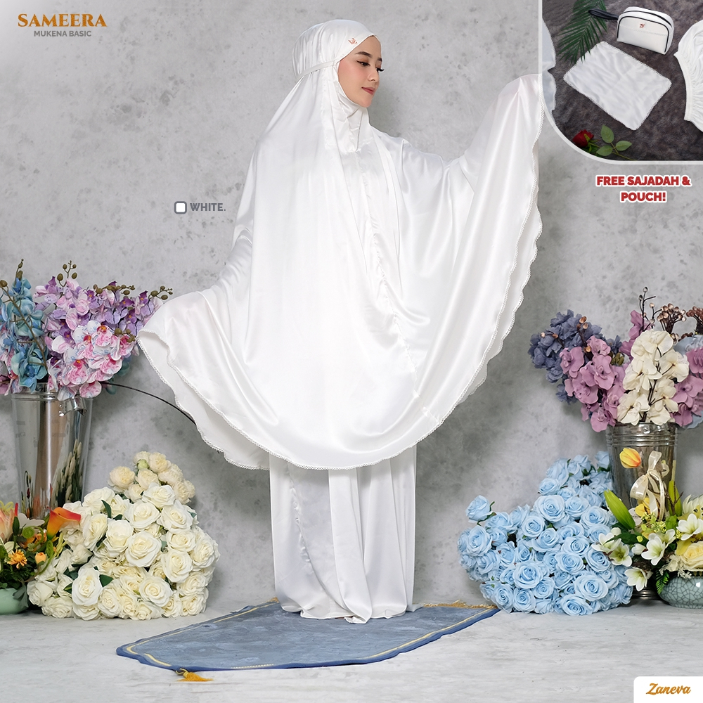 ZANEVA HIJAB - Sameera Mukena Silk || Mewah Exclusive Premium Polos Size Jumbo