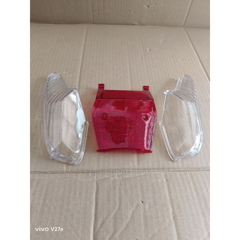 Mika lampu stop + sen belakang Merah Putih honda supra x 125