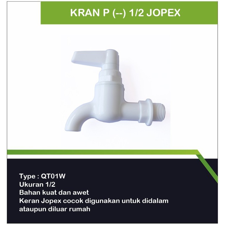 Kran P(--) 1/2 Jopex QT01W / Kran Air Jopex / Kran Taman