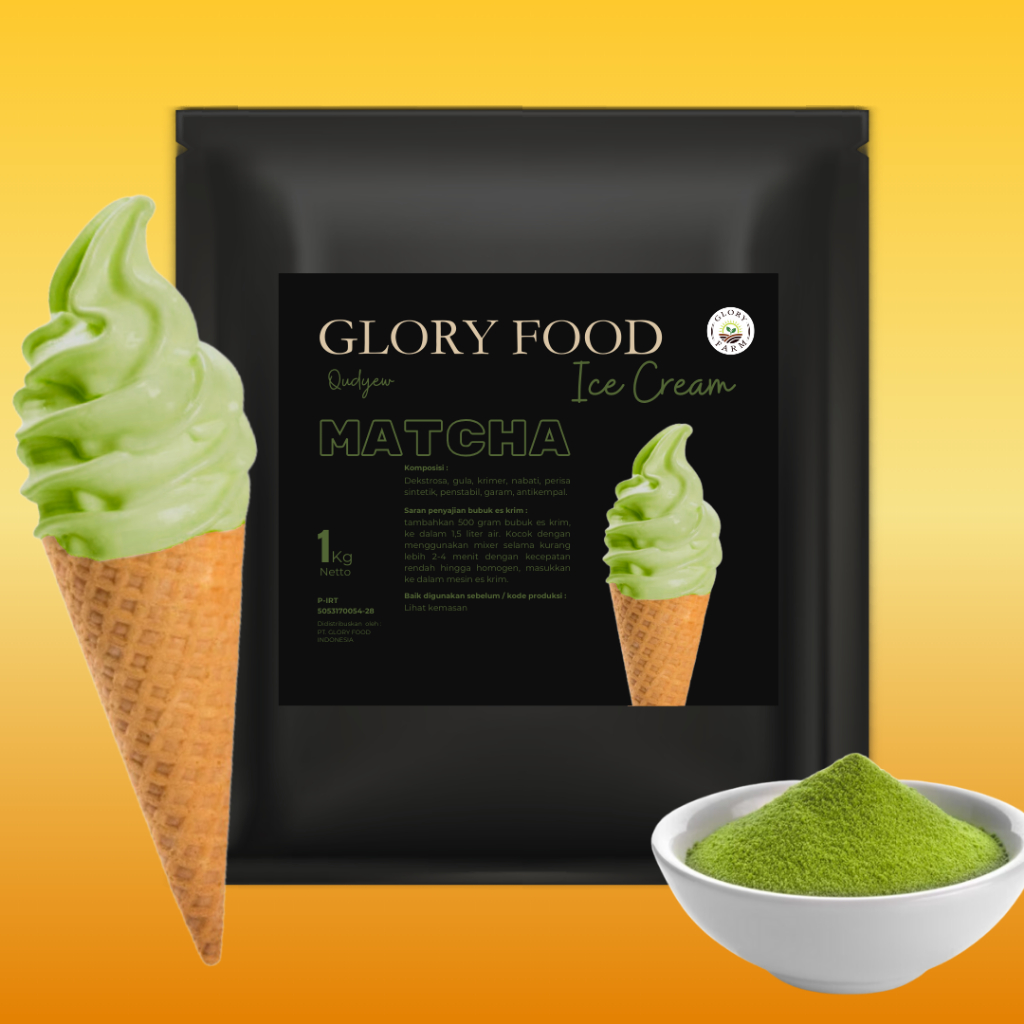 

Soft Ice Cream - Bubuk Eskrim Matcha- Ice Cream Powder 1kg