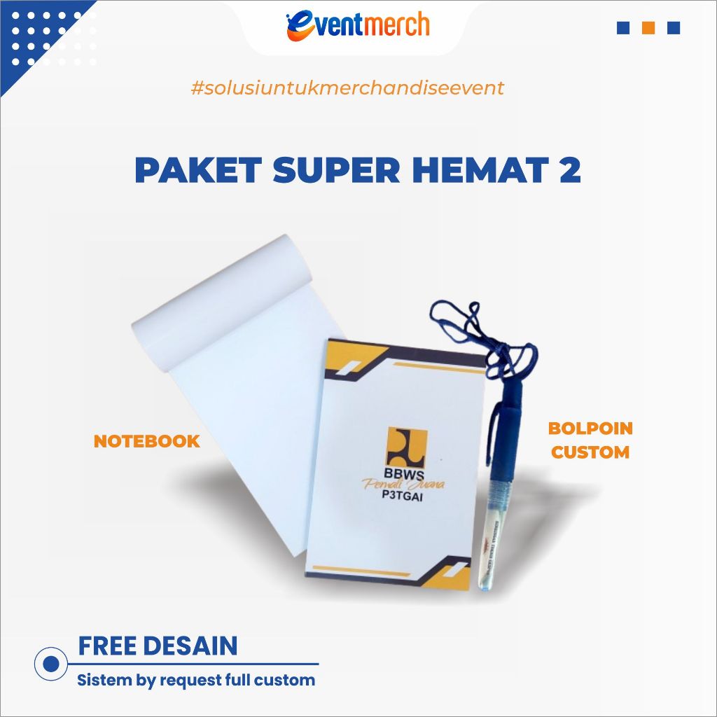 

PAKET SUPER HEMAT 2 ISIAN NOTEBOOK BOLPOIN CUSTOM