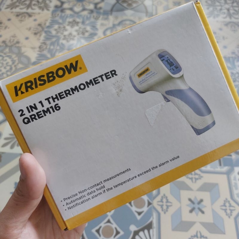 Krisbow thermogun thermometer infrared pengukur suhu tubuh