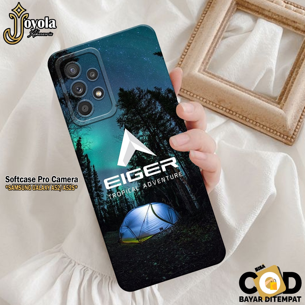 JOYOLA Case Samsung Galaxy A52/A52S Fashion Case Branded Softcase Samsung Galaxy A52/A52S Pro Camera