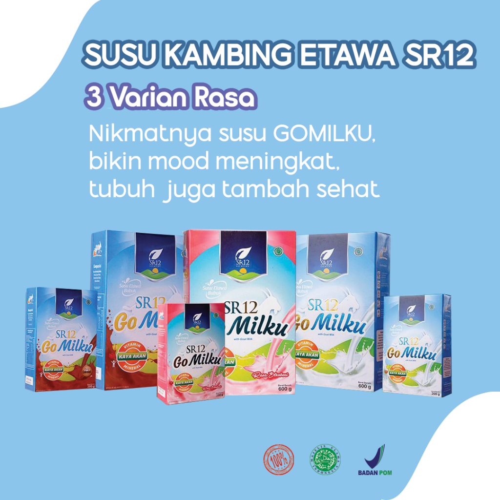 

SR12 GO MILKU SUSU ETAWA BUBUK KAYA NUTRISI | BPOM | HALAL