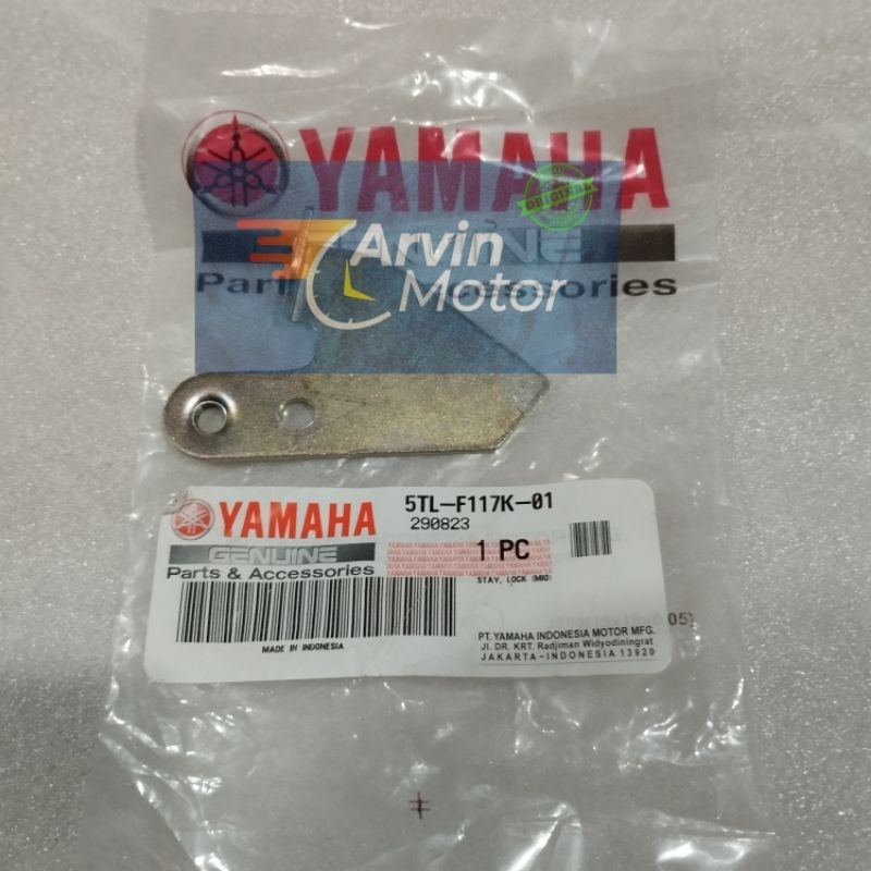 PLAT DUDUKAN KABEL KUNCI JOK MIO SPORTY SMILE SOUL ORI YGP ORIGINAL YAMAHA