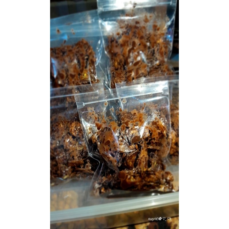 

KERIPIK PISANG COKLAT/ KERIPIK SINGKONG BALADO/ KERIPIK LUMPIA PEDAS/ HOMEMADE / KEMASAN 70 -75GR