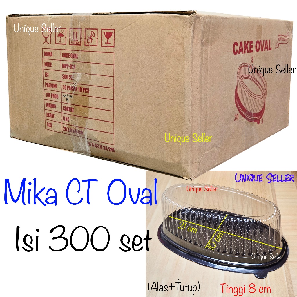 [1Dus] Mika CT Oval Cheese Cake / Mika Puding Ovale Jubile / Mika Kue Cake Oval / Mika Cake Tray Ova