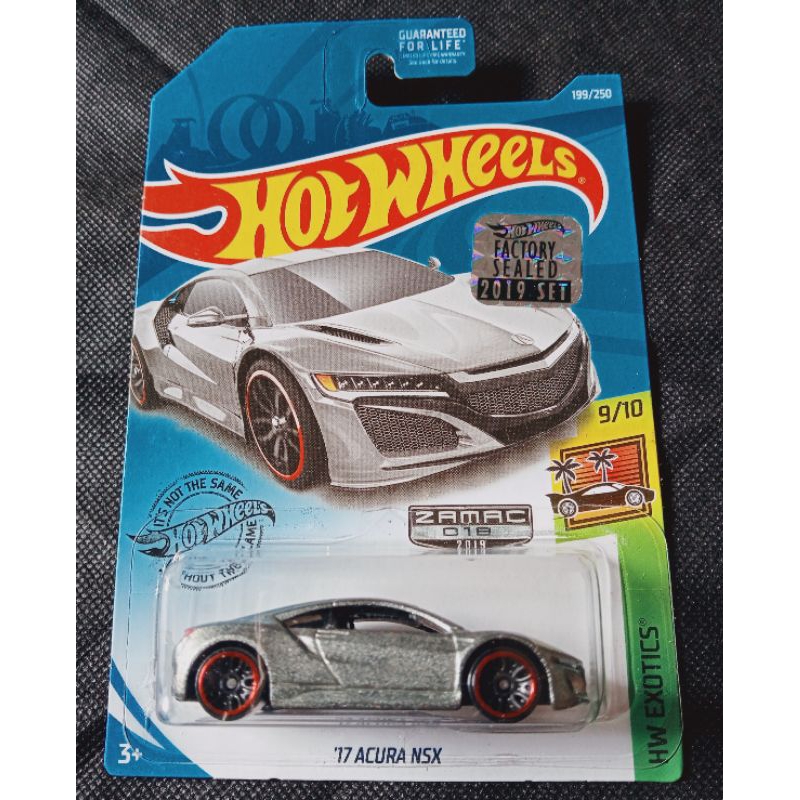HOT WHEELS '17 ACURA NSX ZAMAC FACTORY SEALED 2019