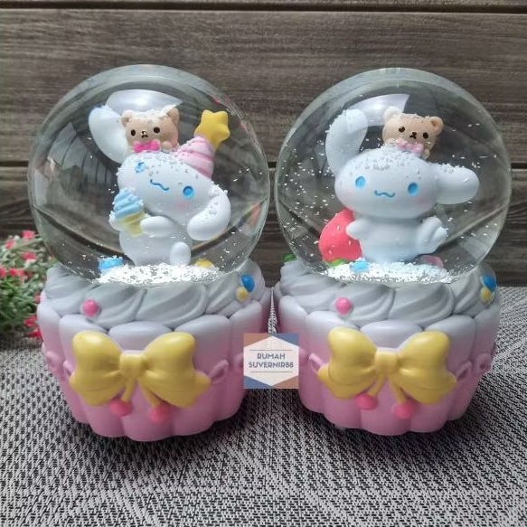 Snowball Kotak Musik Princess Bola Kaca Kristal Salju Snowglobe Lampu Waterball