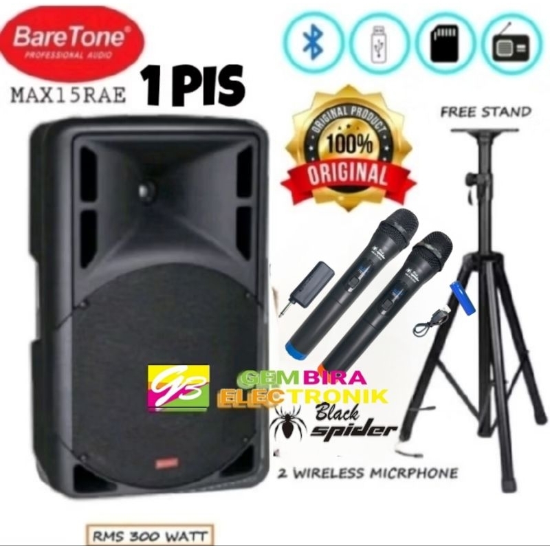 Speaker Aktif Baretone 15 inch max15rae original