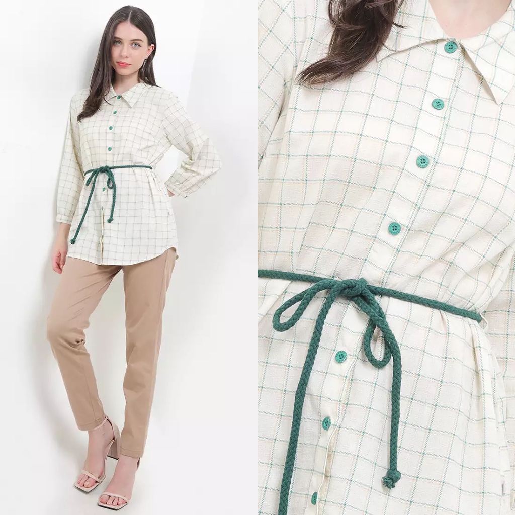 EXPAND Keyva Blouse Original (Pakaian Kemeja Wanita ss)