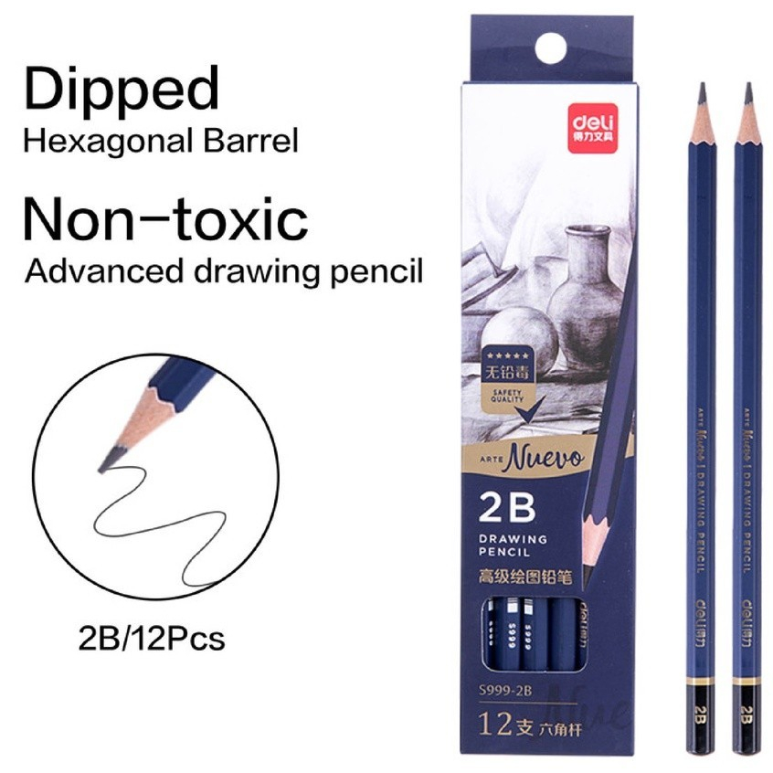 

Deli S999 Drawing Pencil / Pensil untuk Menggambar / pcs