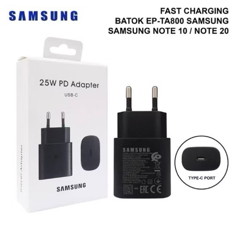 Adaptor/ batok kepala charger samsung ori 25watt super fast charging original type c