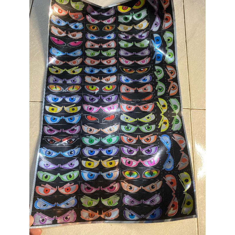 

sticker Strobo 75 pcs asli anti air bahan vinil viral