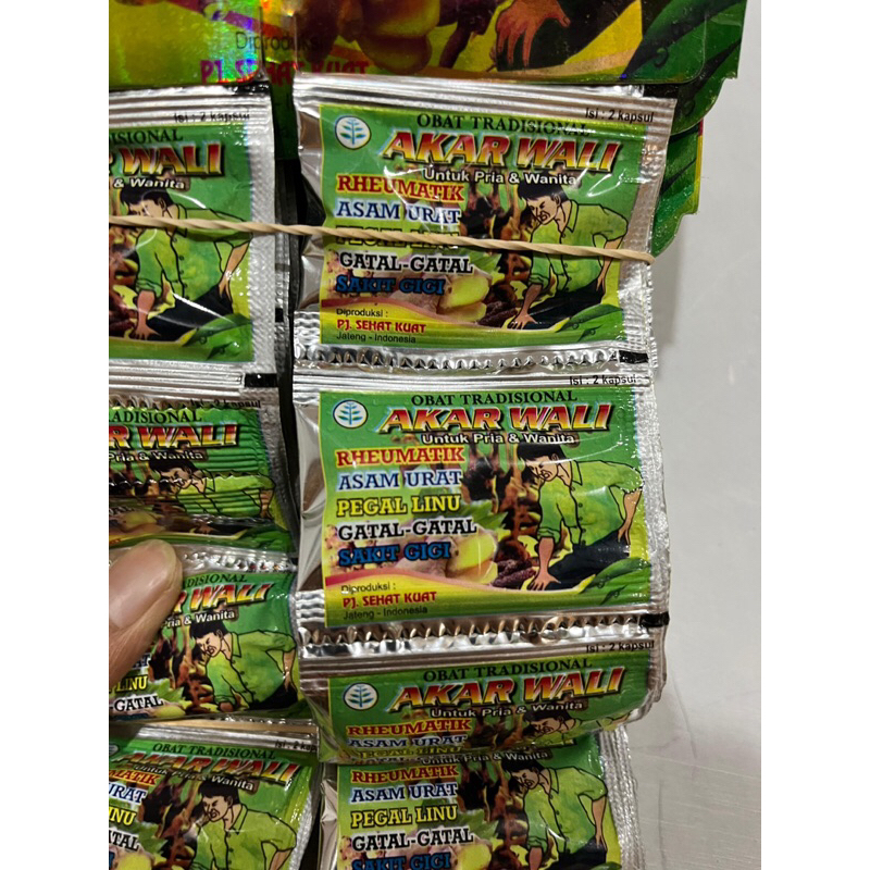

[ Ready Stok ] Kapsul Akar Wali Renceng Jamu Rheumatik