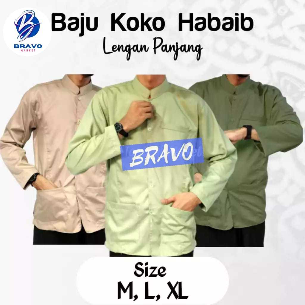 Baju Koko Habaib Baju Koko Muslim Habib Habaib Baju Koko Polos Pria Muslim Habaib Baju Koko Haibah E
